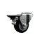 Service Caster 3'' Black Poly Wheel Swivel Bolt Hole Caster with Posi Lock Brake SCC-BH20S314-PPUB-BLK-PLB - alternate 1